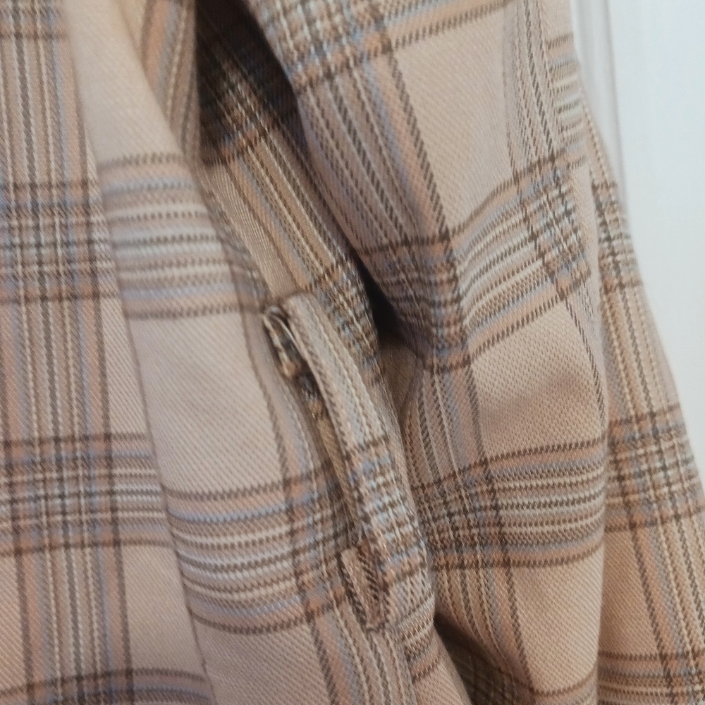 4SI3NNA Tan Plaid Darla Jacket SZ Large NWT - Picture 6 of 8